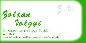 zoltan volgyi business card