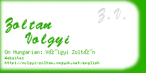 zoltan volgyi business card